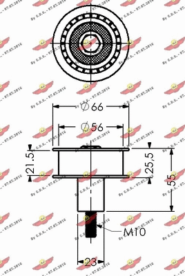 Deflection/Guide Pulley, timing belt