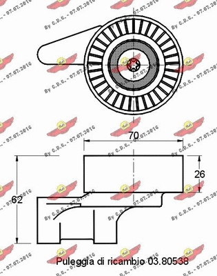 Belt Tensioner, V-ribbed belt