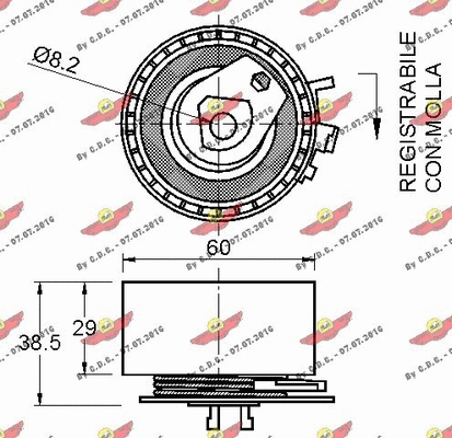Tensioner Pulley, timing belt