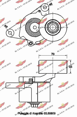 Belt Tensioner, V-ribbed belt