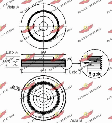 Belt Pulley, crankshaft