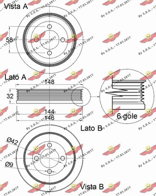 Belt Pulley, crankshaft