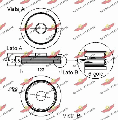 Belt Pulley, crankshaft