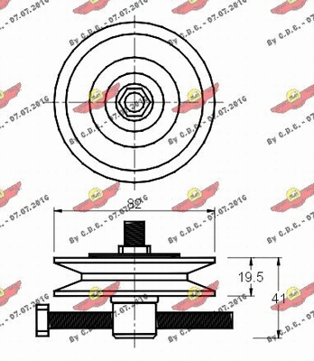 Belt Tensioner, V-ribbed belt