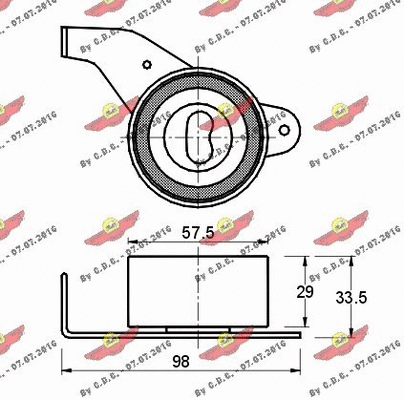 Tensioner Pulley, timing belt