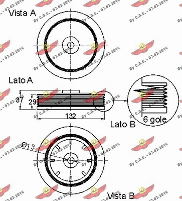 Belt Pulley, crankshaft