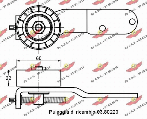 Belt Tensioner, V-ribbed belt