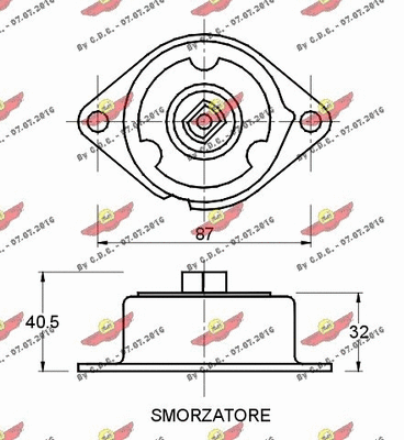 Belt Tensioner, V-ribbed belt