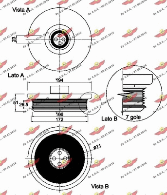 Belt Pulley, crankshaft