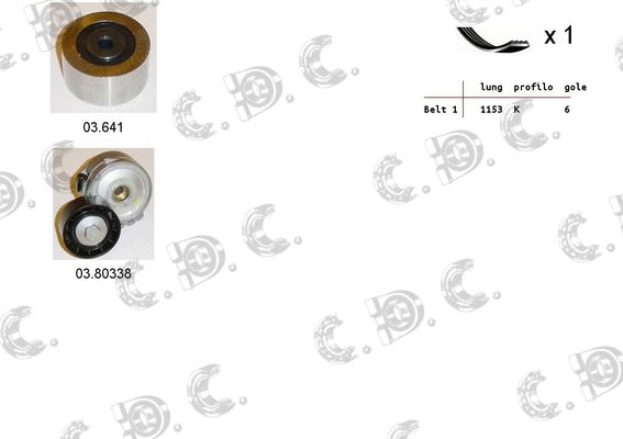V-Ribbed Belt Set (06.0132)