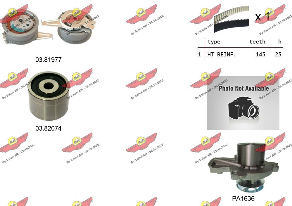 Water Pump & Timing Belt Kit (04.5370PA)