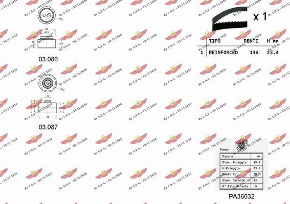 Water Pump & Timing Belt Kit