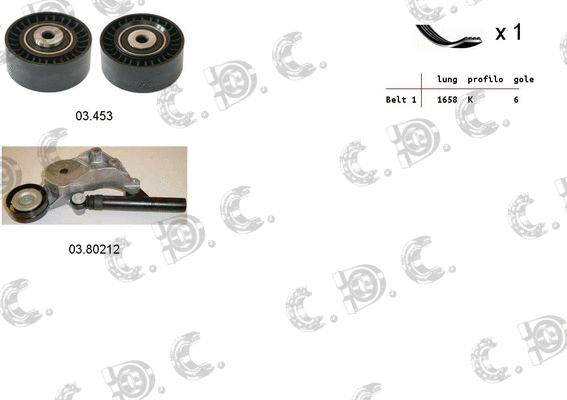 V-Ribbed Belt Set (06.0011)