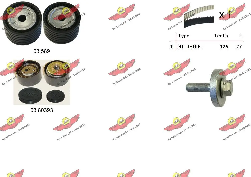Water Pump & Timing Belt Kit (04.5261PA)