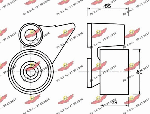 Tensioner Pulley, timing belt