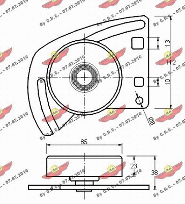 Belt Tensioner, V-ribbed belt
