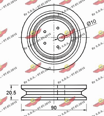 Belt Tensioner, V-ribbed belt