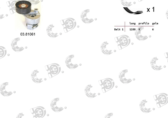 V-Ribbed Belt Set (06.0034)