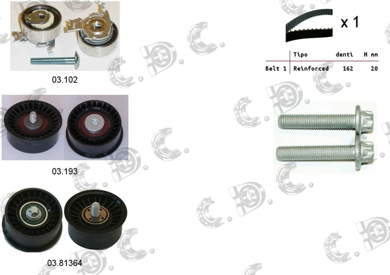 Timing Belt Kit (04.5296)