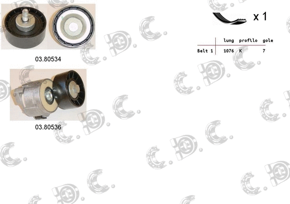 V-Ribbed Belt Set (06.0053)