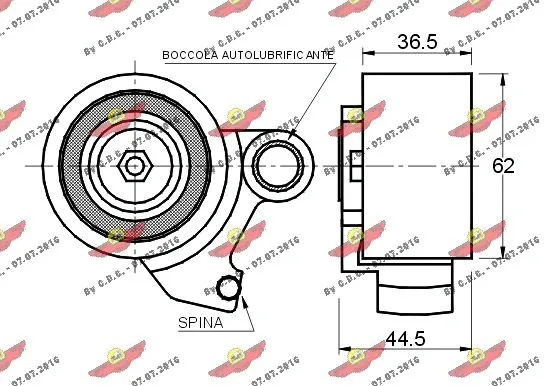 Tensioner Pulley, timing belt