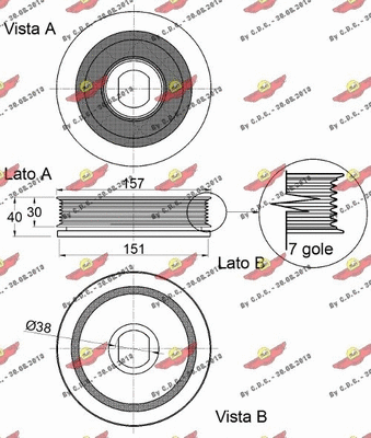 Belt Pulley, crankshaft