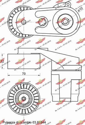 Belt Tensioner, V-ribbed belt