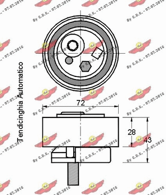 Tensioner Pulley, timing belt