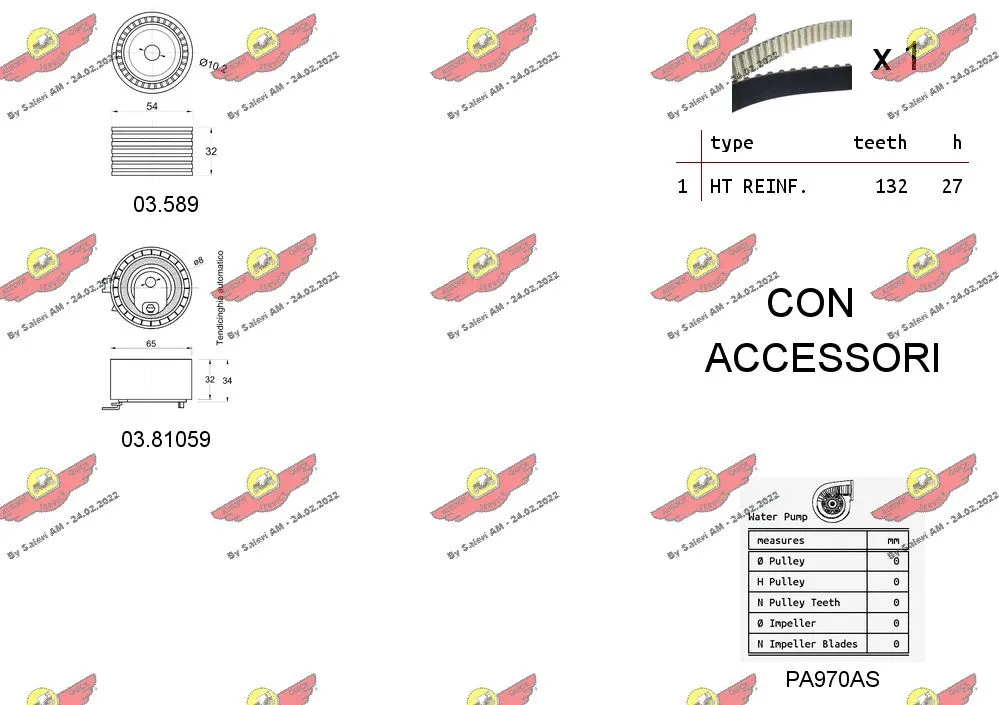 Water Pump & Timing Belt Kit