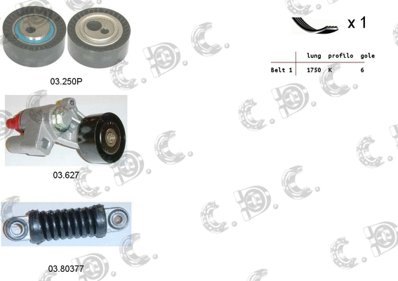 V-Ribbed Belt Set (06.0094)