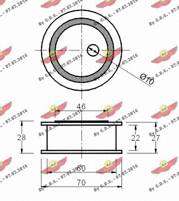 Tensioner Pulley, timing belt