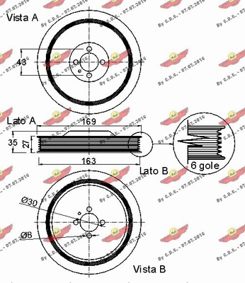 Belt Pulley, crankshaft