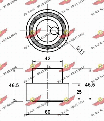Tensioner Pulley, timing belt