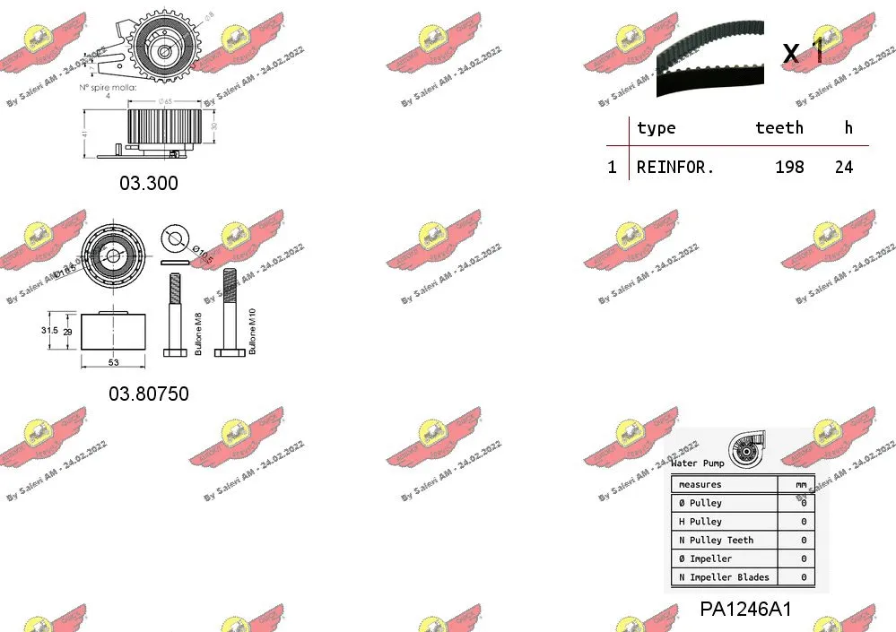 Water Pump & Timing Belt Kit