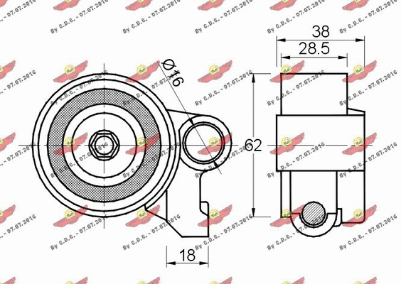 Tensioner Pulley, timing belt