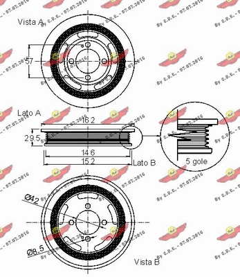Belt Pulley, crankshaft