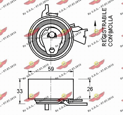Tensioner Pulley, timing belt