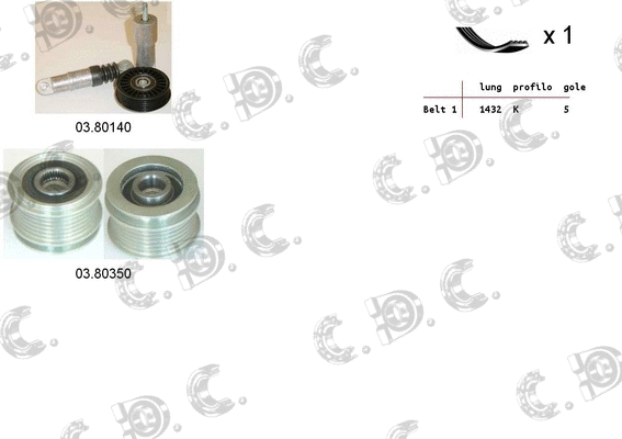 V-Ribbed Belt Set (06.0073)