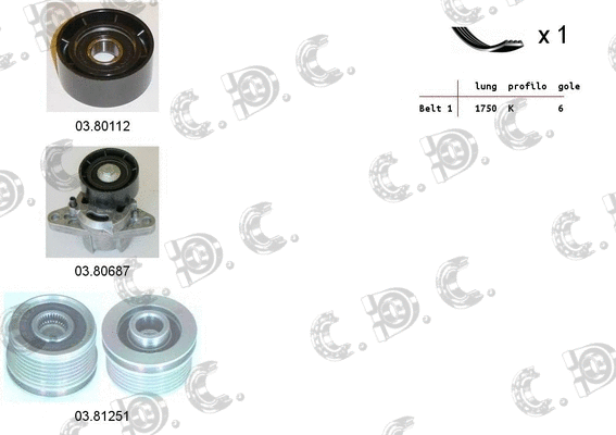 V-Ribbed Belt Set (06.0108)