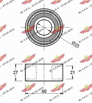 Deflection/Guide Pulley, timing belt