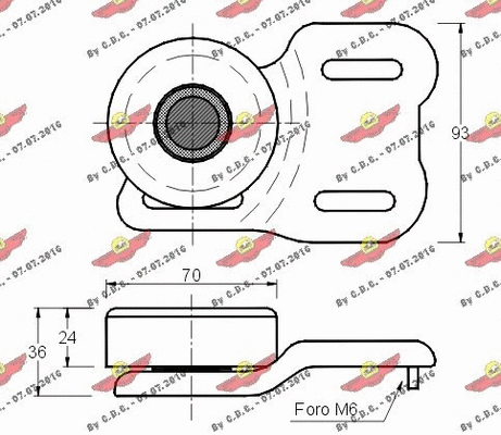 Belt Tensioner, V-ribbed belt