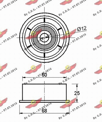 Deflection/Guide Pulley, timing belt