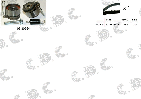 Timing Belt Kit (04.5388)