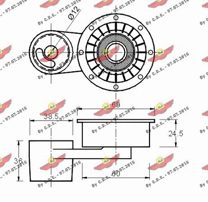 Tensioner Pulley, timing belt