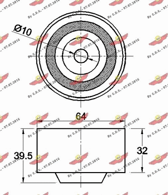 Deflection/Guide Pulley, timing belt