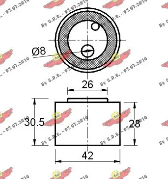 Tensioner Pulley, timing belt