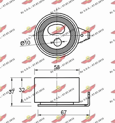 Tensioner Pulley, timing belt