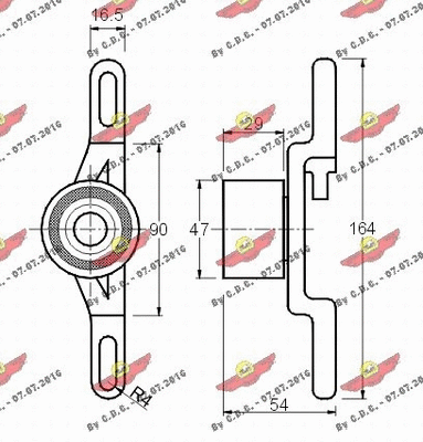 Tensioner Pulley, timing belt