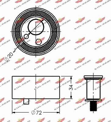 Tensioner Pulley, timing belt