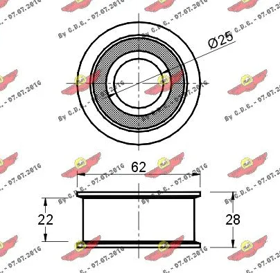 Tensioner Pulley, timing belt